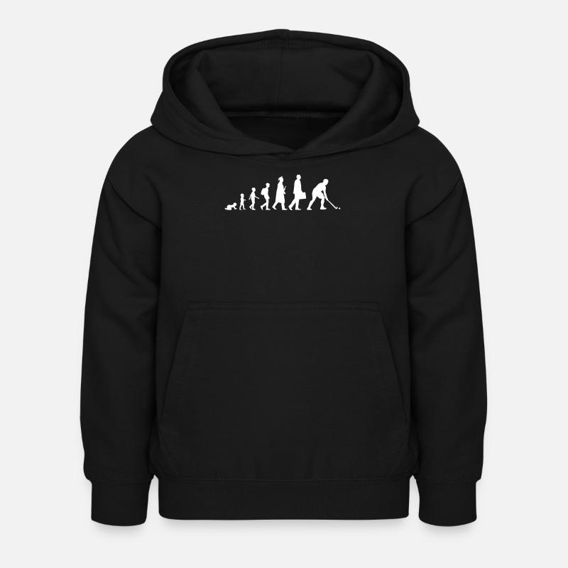 Feldhockey Evolution - Kinder Hoodie - Schwarz