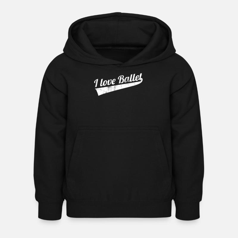 J’adore la danse classique - Sweat à capuche Enfant - noir