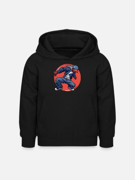Breakdancing - Kinder Hoodie - Schwarz