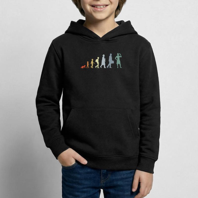 Evolution Eiscreme Liebhaber Kinder Hoodie