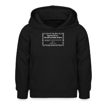 Mode Noël Actif - Sweat à capuche Enfant - noir - Devant - AI Model Kid Female (0cm)