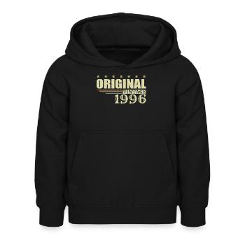 1996 Anniversaire 1996 - Sweat à capuche Enfant - noir - Devant - AI Model Kid Female (0cm)