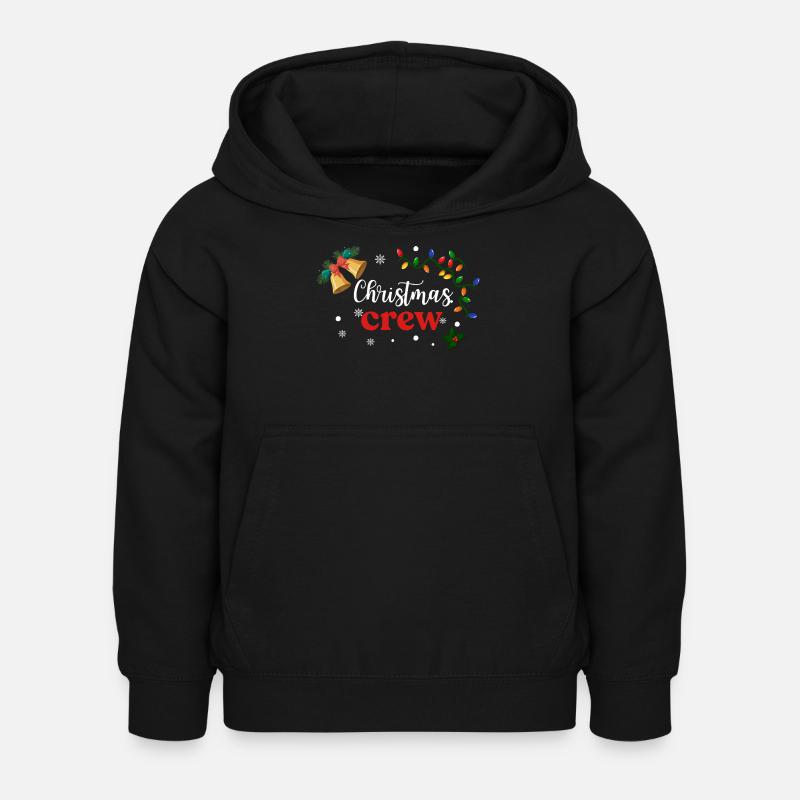 Équipage de Noël - Sweat à capuche Enfant - noir