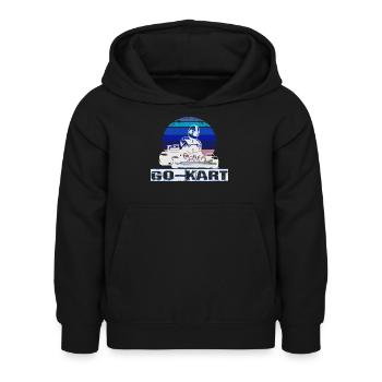 Kart - Kinder Hoodie - Schwarz - Vorne - AI Model Kid Female (0cm)