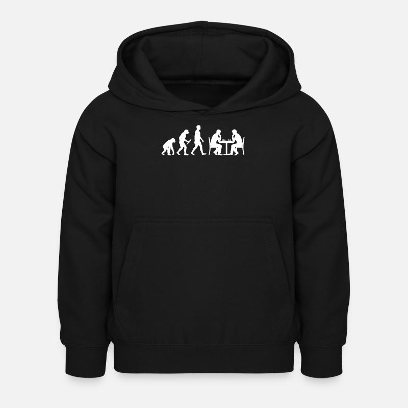 Chess Evolution – Der Weg zum Großmeister - Kinder Hoodie - Schwarz