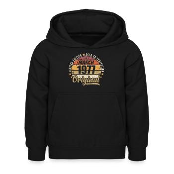 49. Anniversary 49 Years Limited Edition März 1977 - Kinder Hoodie - Schwarz - Vorne - AI Model Kid Female (0cm)