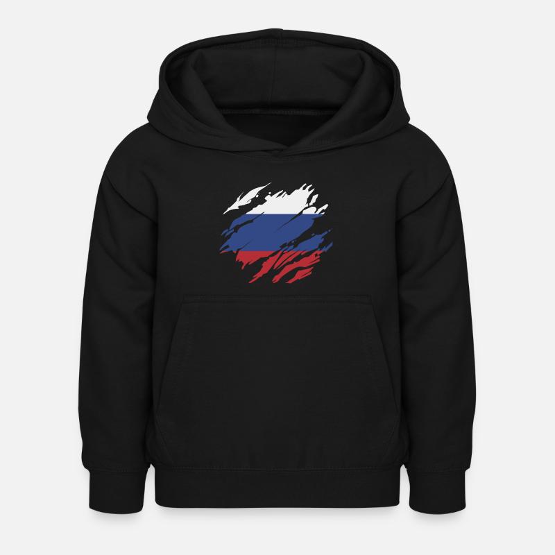 russe d’origine - Sweat à capuche Enfant - noir