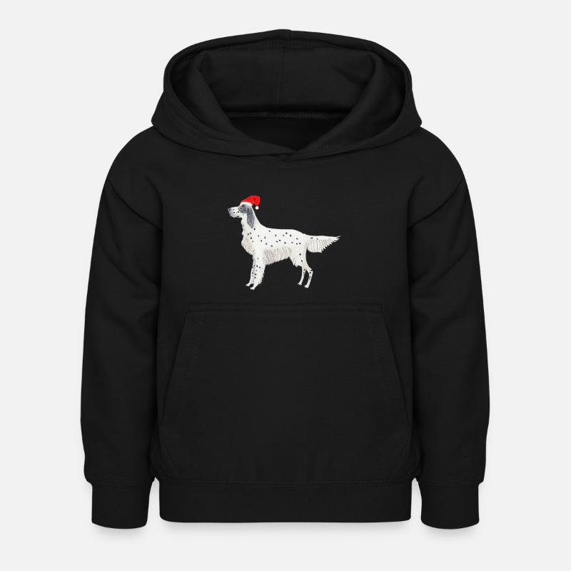 Setter anglais Fundogs Noël - Sweat à capuche Enfant - noir
