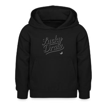 LUCKY DRAW - Kids Hoodie - black - Front - AI Model Kid Female (0cm)