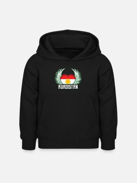 Kurdistan - Kinder Hoodie - Schwarz