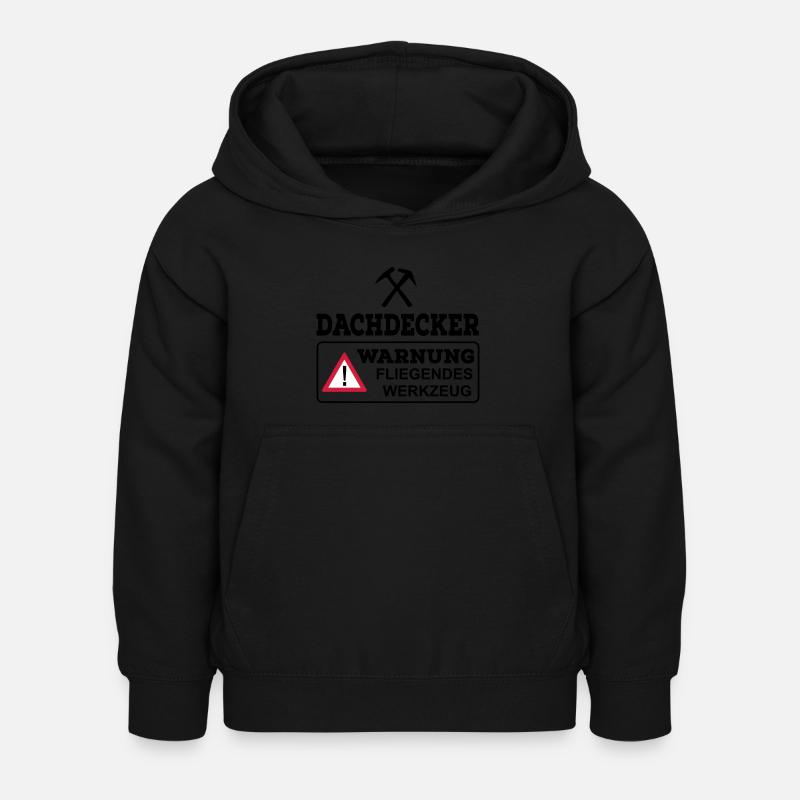 Dachdecker - Kinder Hoodie - Schwarz