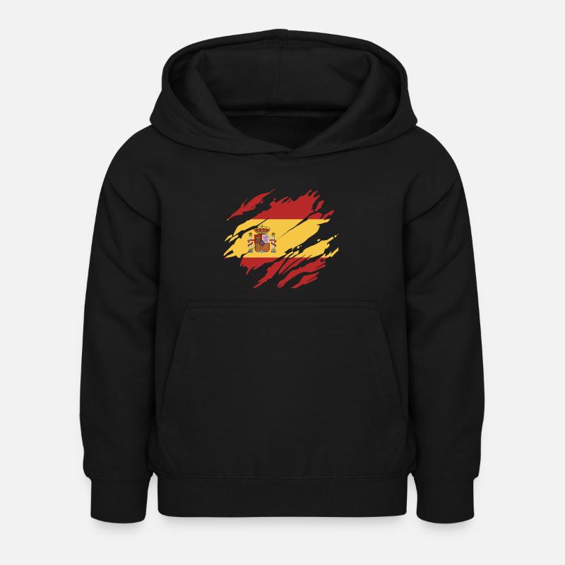 Spanien - Kinder Hoodie - Schwarz