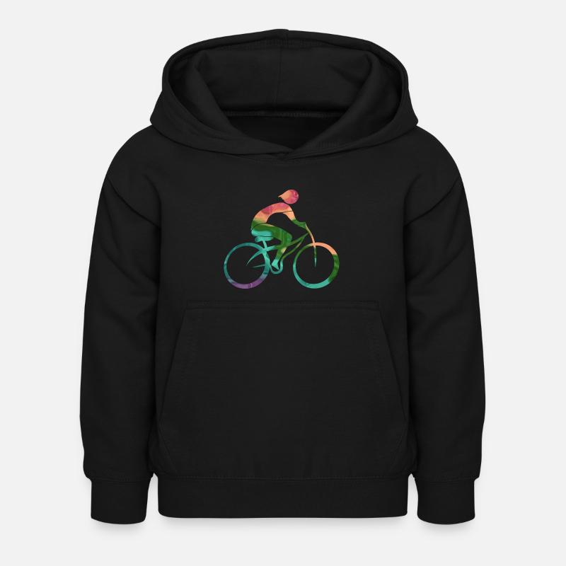 Radfahrer - Kinder Hoodie - Schwarz