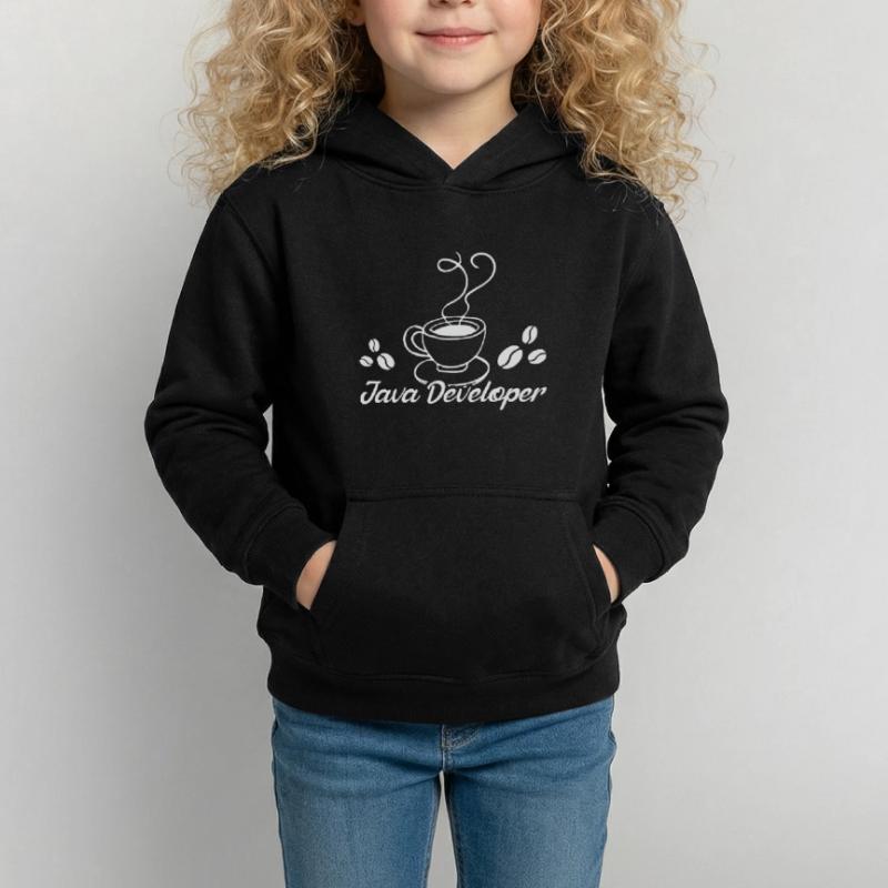 Java Developer with Coffee Sweat à capuche Enfant