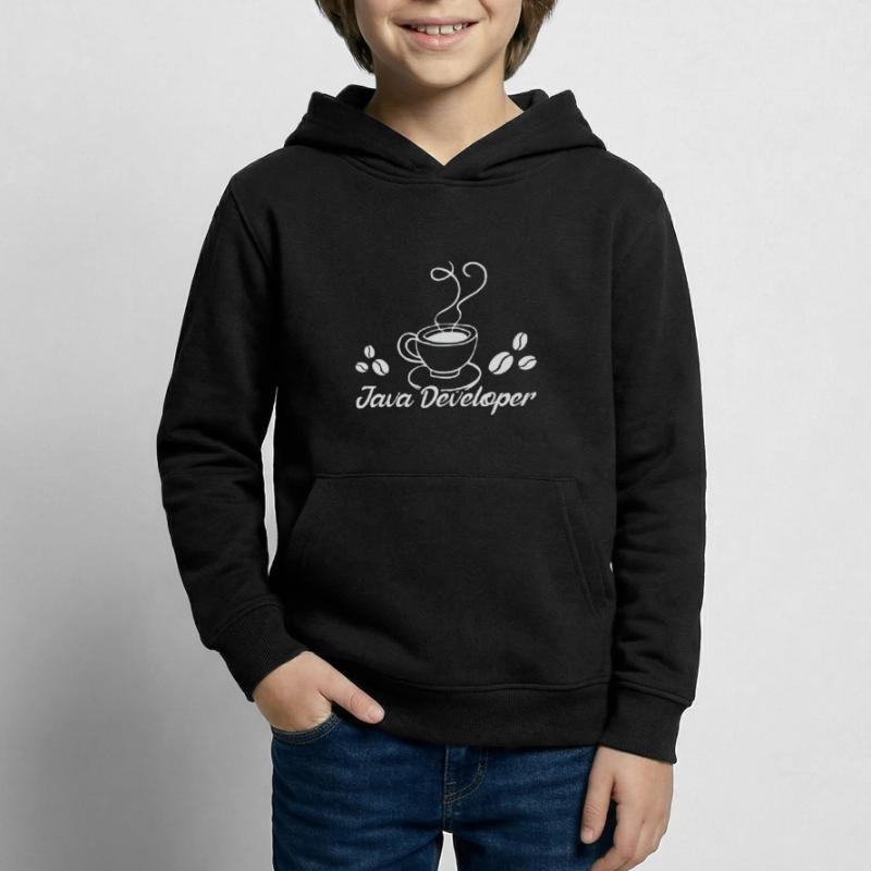 Java Developer with Coffee Sweat à capuche Enfant