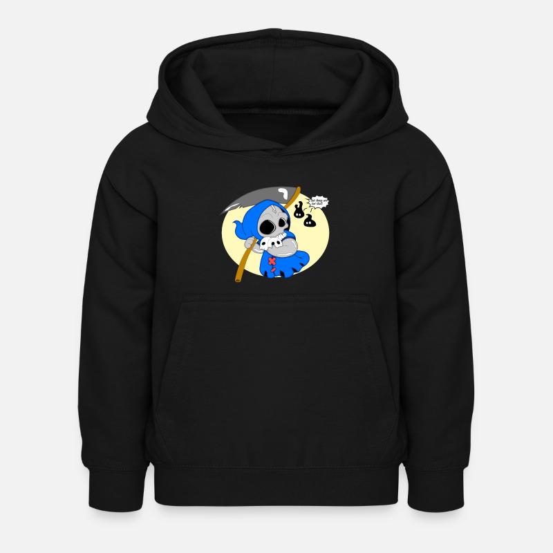 Crâne de faucheuse - Sweat à capuche Enfant - noir
