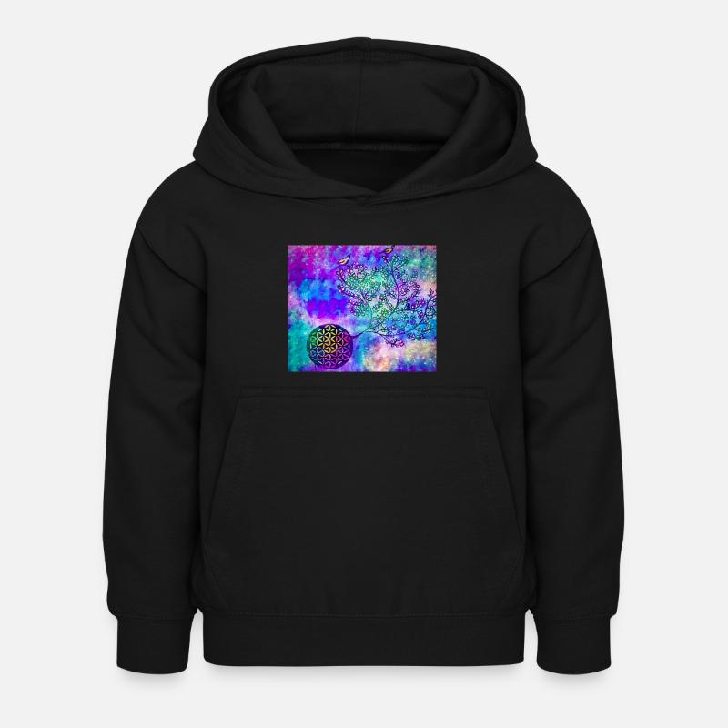 Arbre de vie persan n ° 2 - Sweat à capuche Enfant - noir