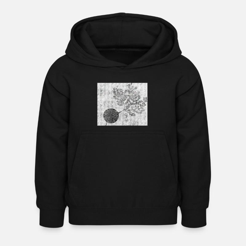 Arbre de vie persan n° 5 - Sweat à capuche Enfant - noir