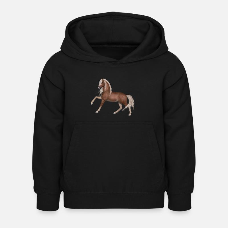 Cheval - Sweat à capuche Enfant - noir