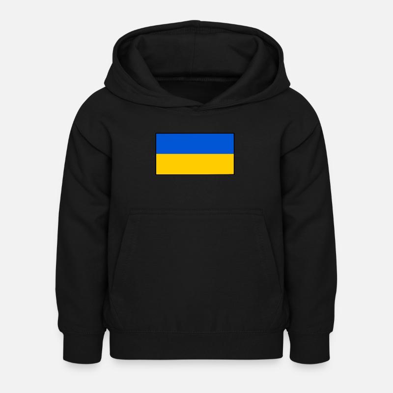 Ukraine - Sweat à capuche Enfant - noir