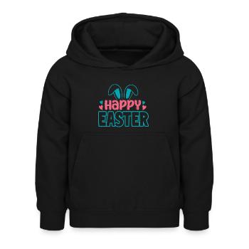 Happy Easter - Kids Hoodie - black - Front - AI Model Kid Female (0cm)