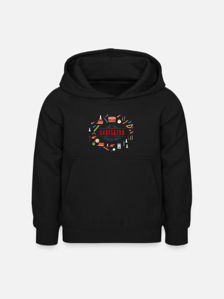 schulkind_02201601 - Kinder Hoodie - Schwarz