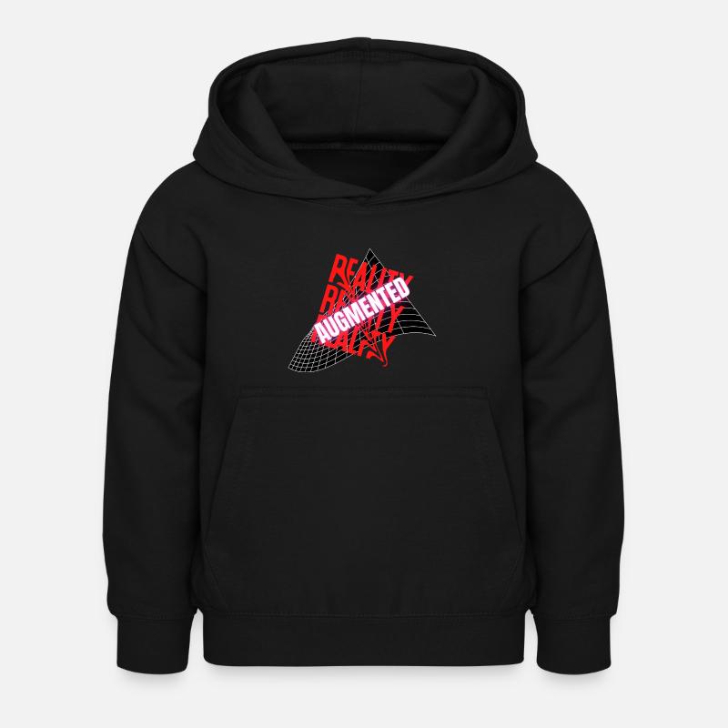 Reality Augmented Anamorphic - Sweat à capuche Enfant - noir