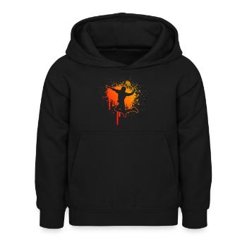Joueur de Badminton Hommes Badminton Badminton Badminton - Sweat à capuche Enfant - noir - Devant - AI Model Kid Female (0cm)