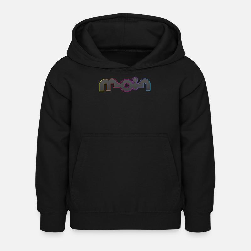 Bonjour - Sweat à capuche Enfant - noir