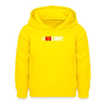 No limit - Sweat à capuche Enfant - jaune - Devant - AI Model Kid Female (0cm)