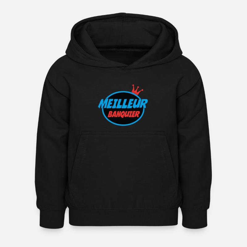 MEILLEUR BANQUIER - Sweat à capuche Enfant - noir