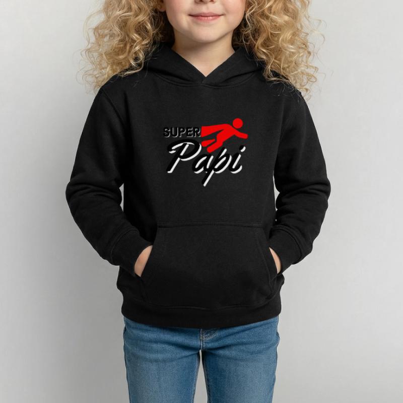 Super Papi Text mit Figur flieger rot Geschenkidee Kinder Hoodie