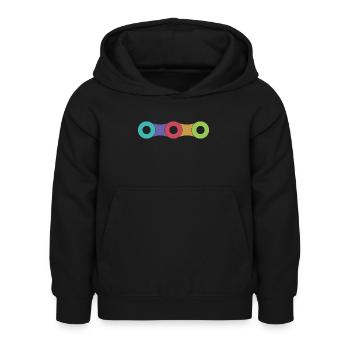 Bicycle chain - Kids Hoodie - black - Front - AI Model Kid Female (0cm)