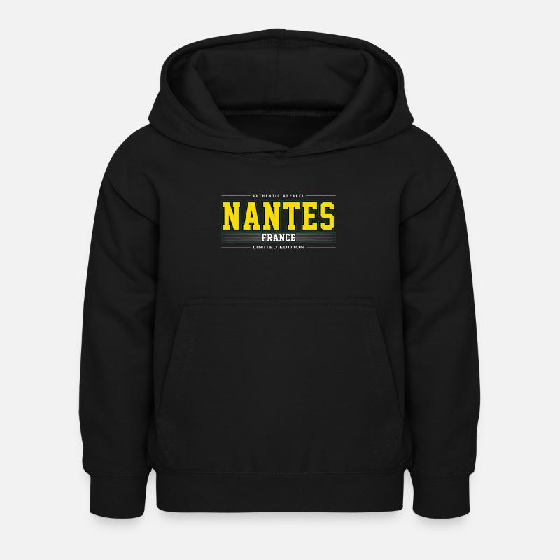 Nantes - Sweat à capuche Enfant - noir