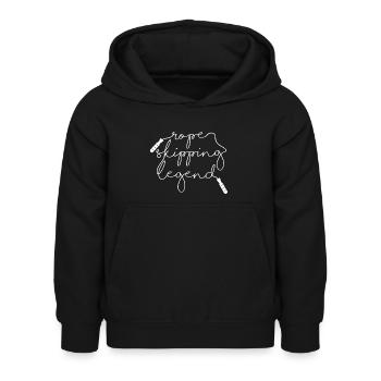 Rope Skipping Legend Seil für Seilspringer - Kinder Hoodie - Schwarz - Vorne - AI Model Kid Female (0cm)