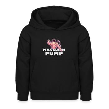 | de pompe masculin Motif Anime Gym pour les fans - Sweat à capuche Enfant - noir - Devant - AI Model Kid Female (0cm)