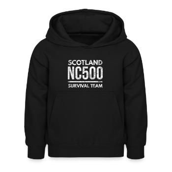 nc500 survival team - Kids Hoodie - black - Front - AI Model Kid Female (0cm)
