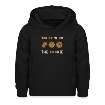 Denglish Cookie Funny Humor Saying - Kids Hoodie - black - Front - AI Model Kid Female (0cm)