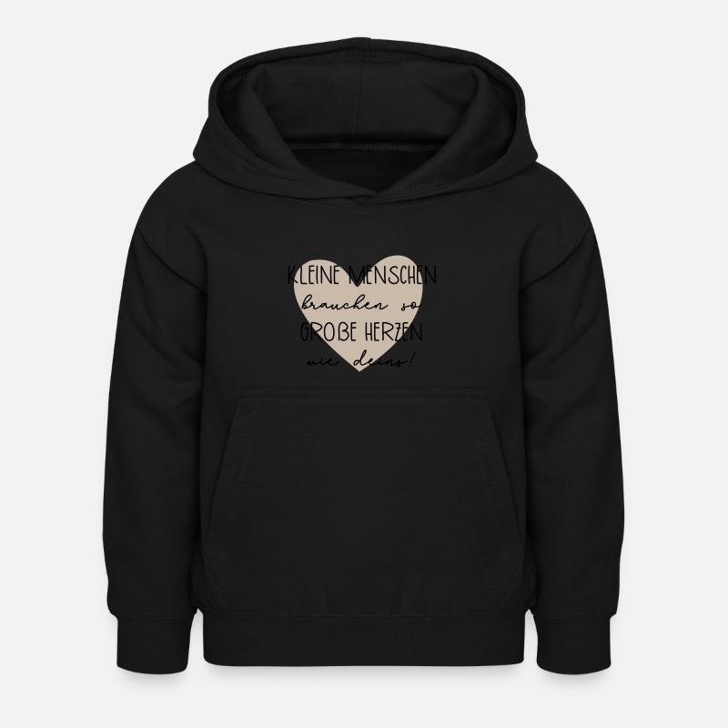 Abschiedsgeschenk mit Herz - Kinder Hoodie - Schwarz