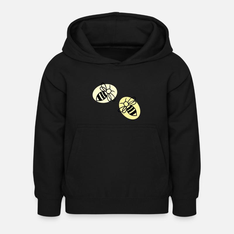 Abeilles - Sweat à capuche Enfant - noir
