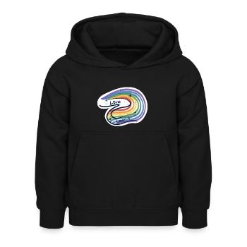 Love is love - Kinder Hoodie - Schwarz - Vorne - AI Model Kid Female (0cm)