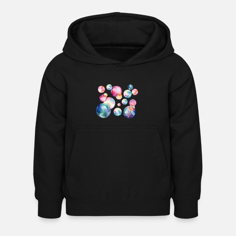 Bulles de rêve - Sweat à capuche Enfant - noir