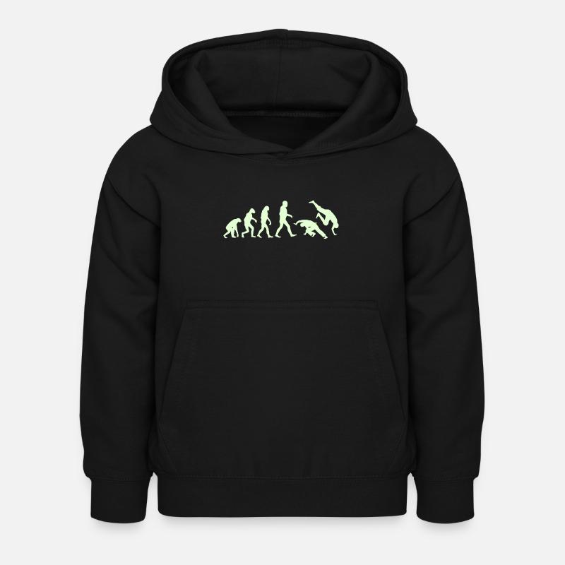 Capoeira Evolution logo - Kinder Hoodie - Schwarz