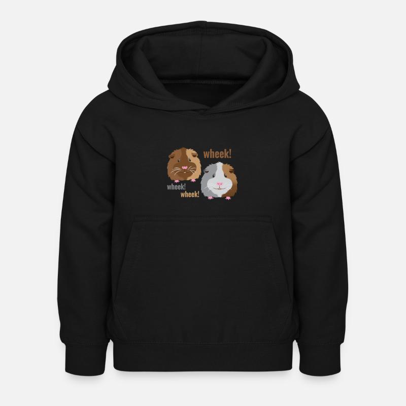 wheek wheek wheek meerschweinchen! - Kinder Hoodie - Schwarz
