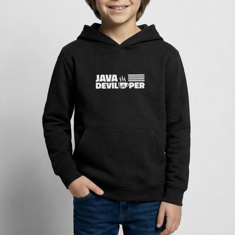 Java Developer with Coffee Sweat à capuche Enfant