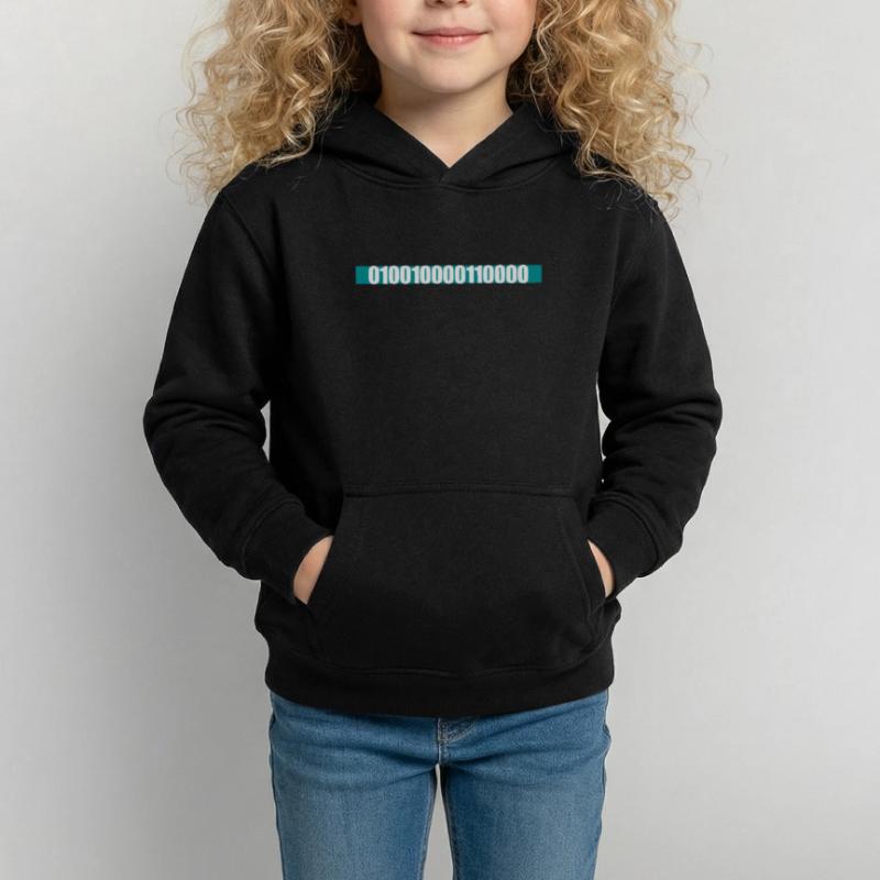 Binär Code Programm Sprache Kinder Hoodie