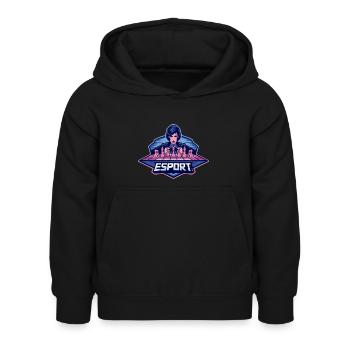 Queen Chess Pieces Sketch eSport Spiel - Kinder Hoodie - Schwarz - Vorne - AI Model Kid Female (0cm)