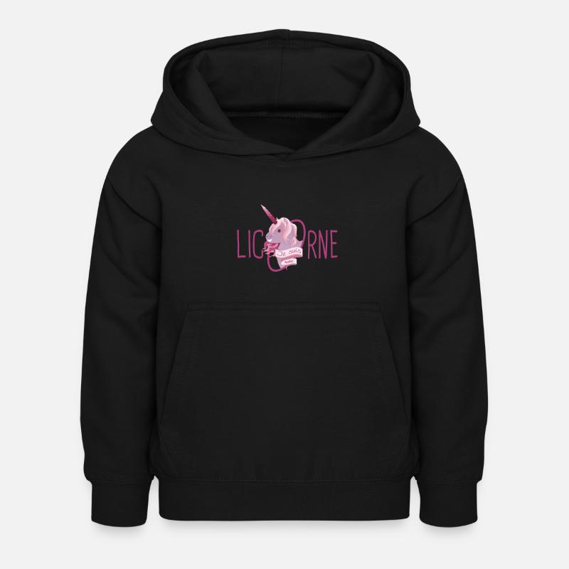 Je suis une licorne - Sweat à capuche Enfant - noir