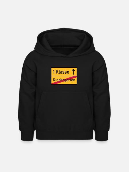 erste klasse - Kinder Hoodie - Schwarz
