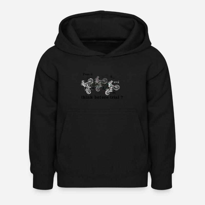 Pensez avant le procès? - Sweat à capuche Enfant - noir